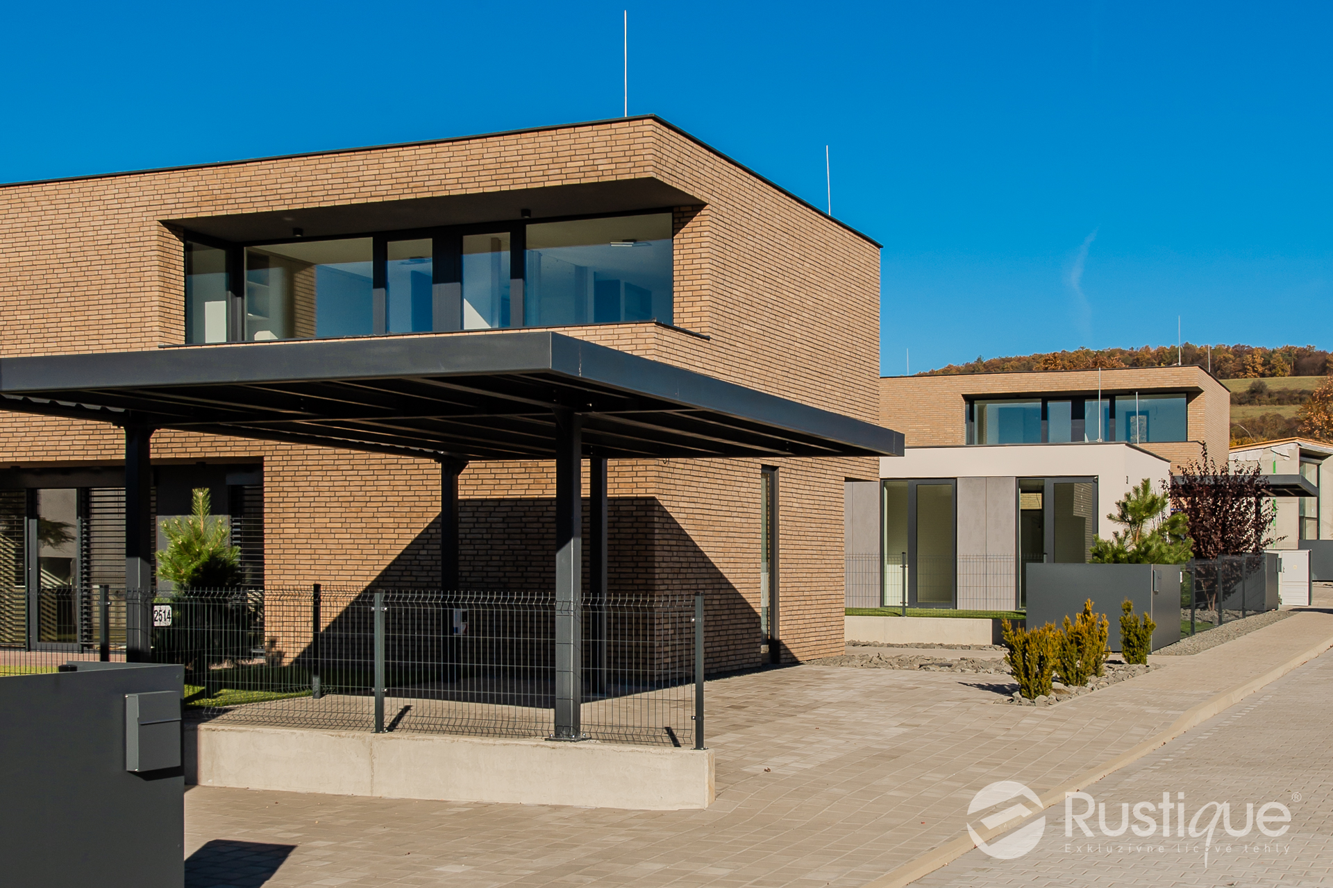 Tehlový obklad Grisa Smook na fasáde rodinného domu