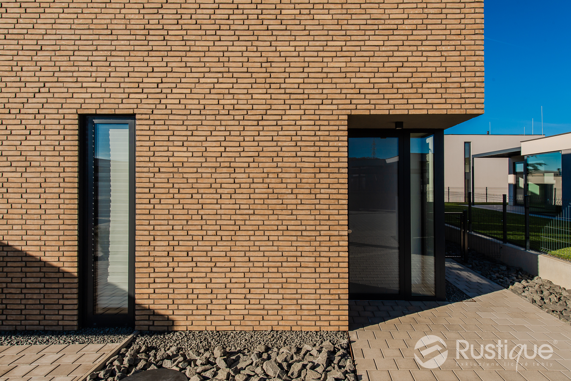 Tehlový obklad Grisa Smook na fasáde rodinného domu