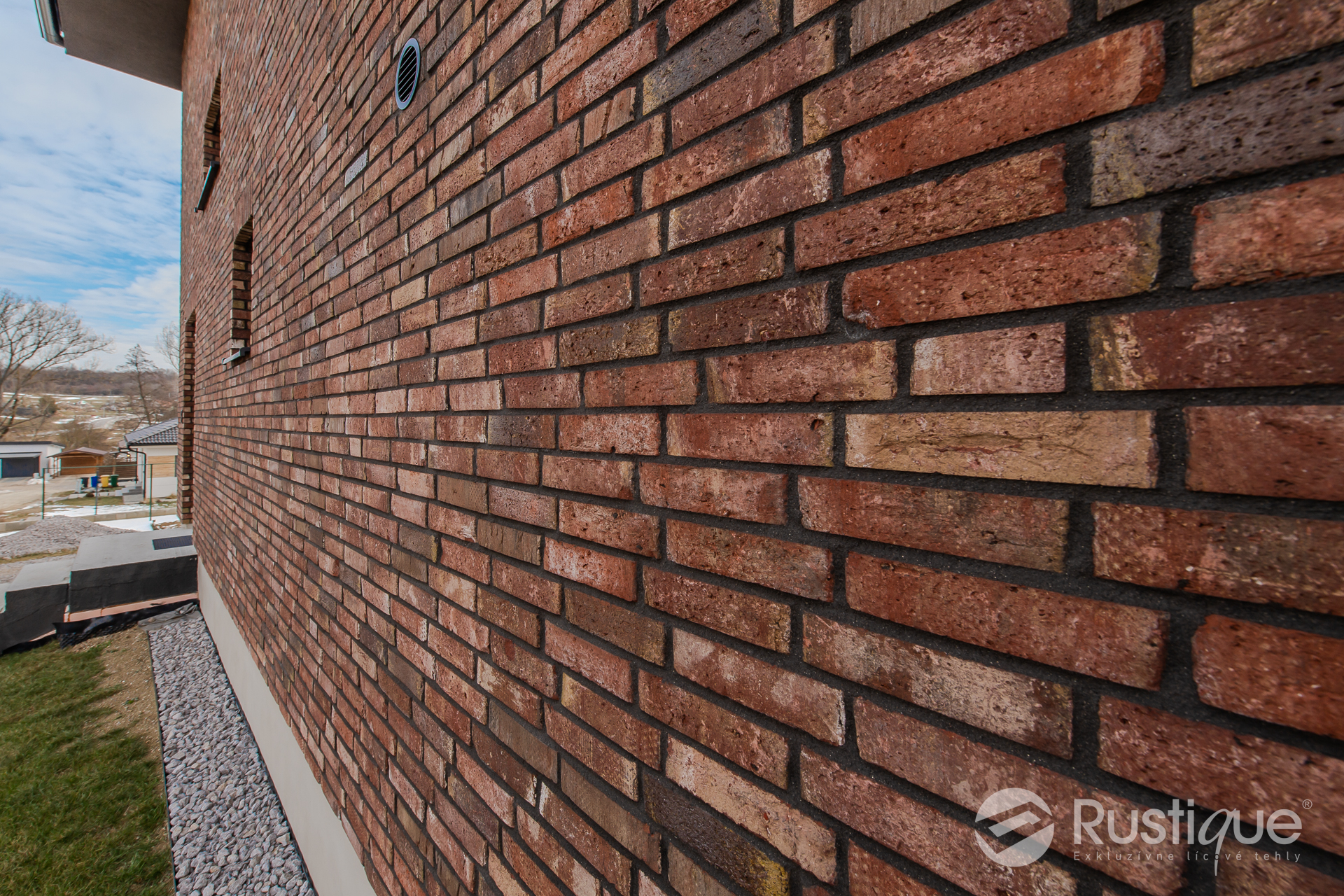 Tehlový obklad Hermitage Antiek Economy na fasáde rodinného domu od Rustique.sk