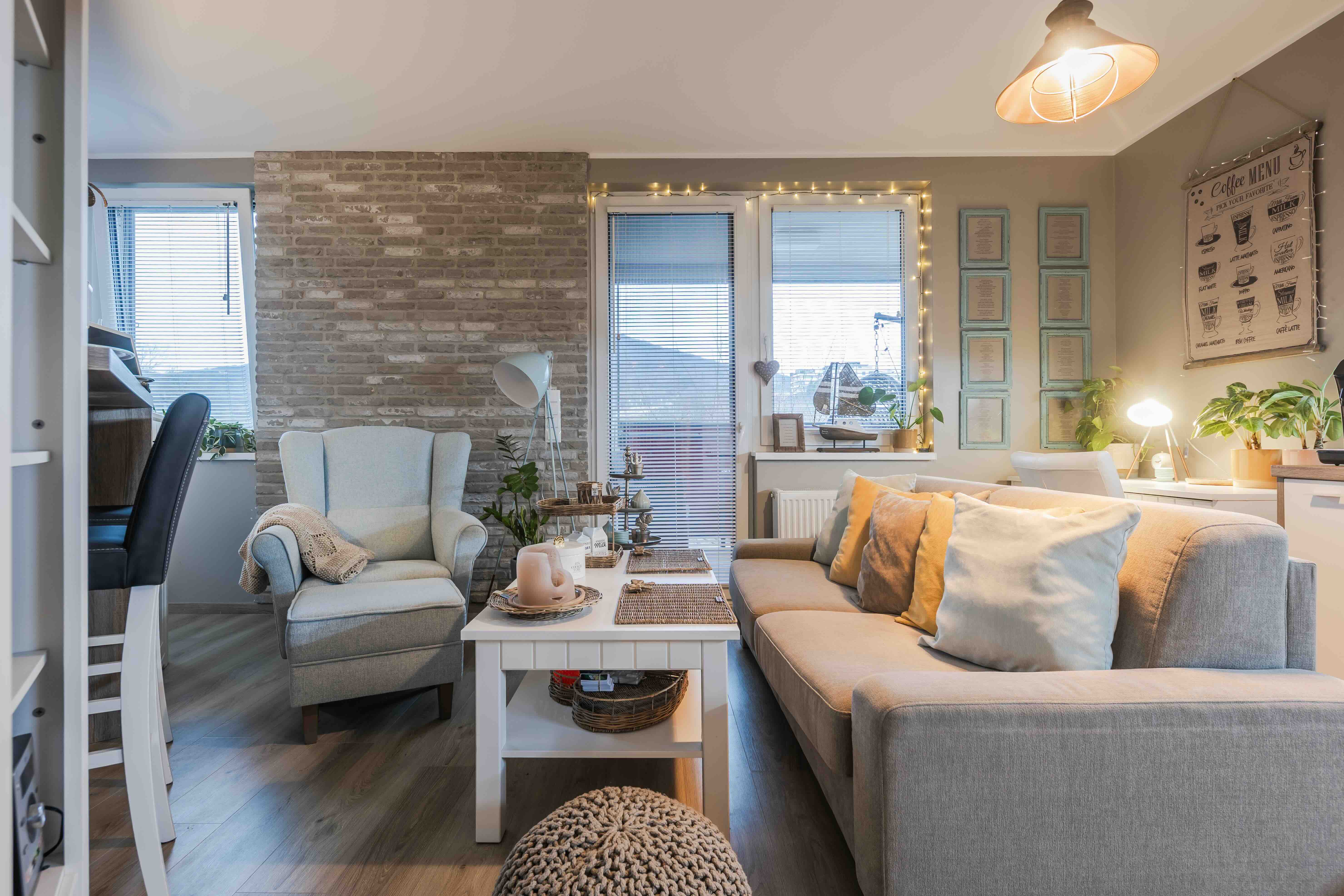 Tehlový obklad London Light v interiéri od Rustique.sk