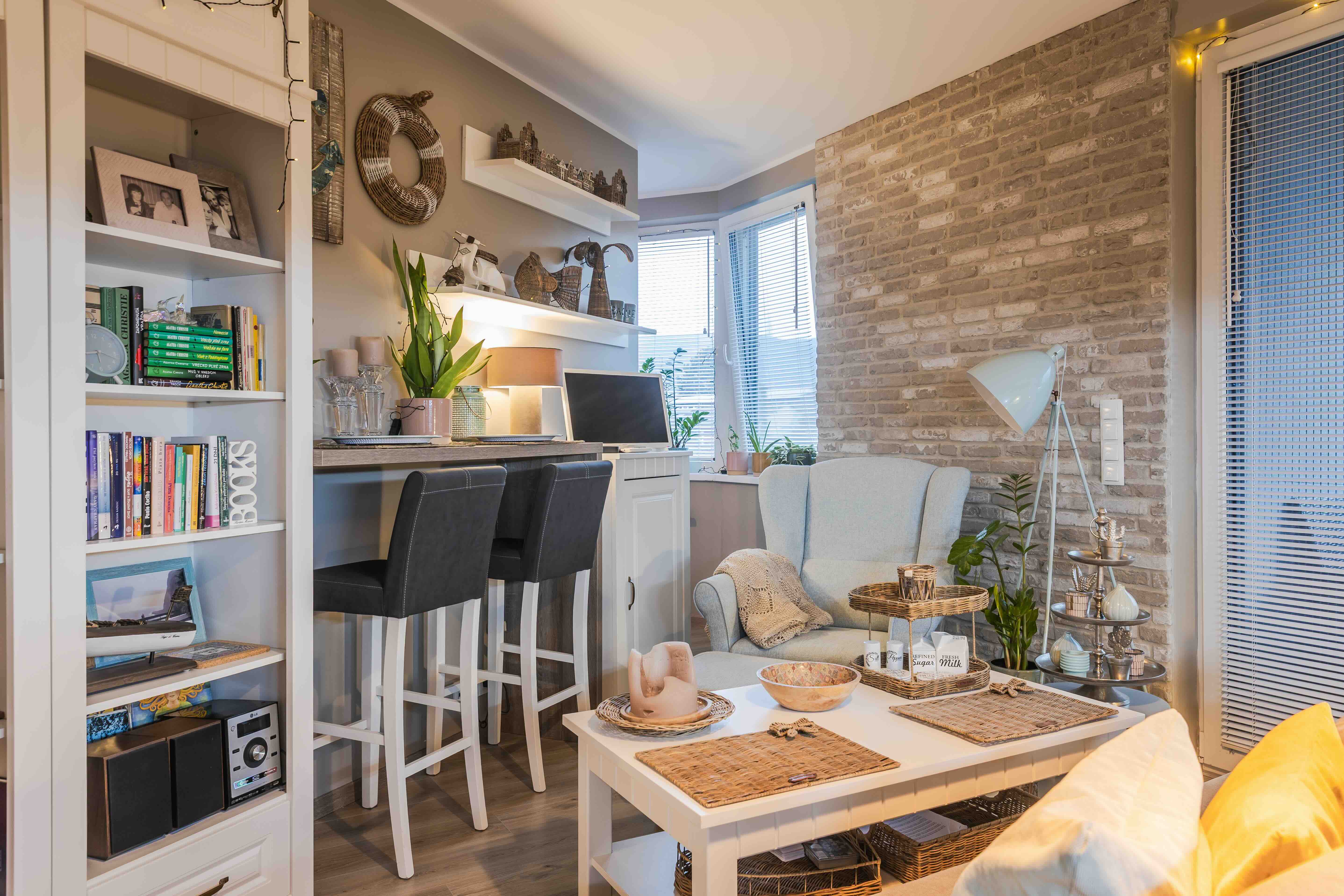 Tehlový obklad London Light v interiéri od Rustique.sk