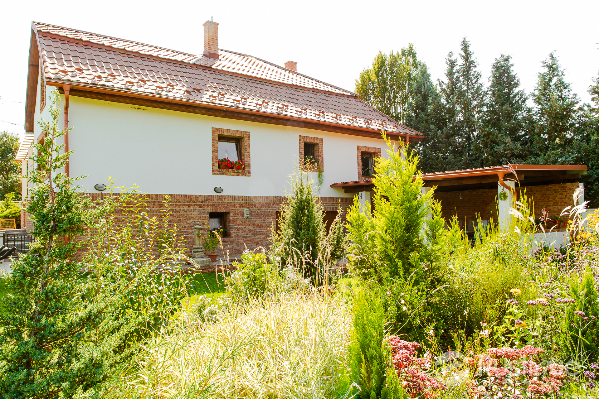 Terra cotta tehlový obklad na fasáde rodinného domu