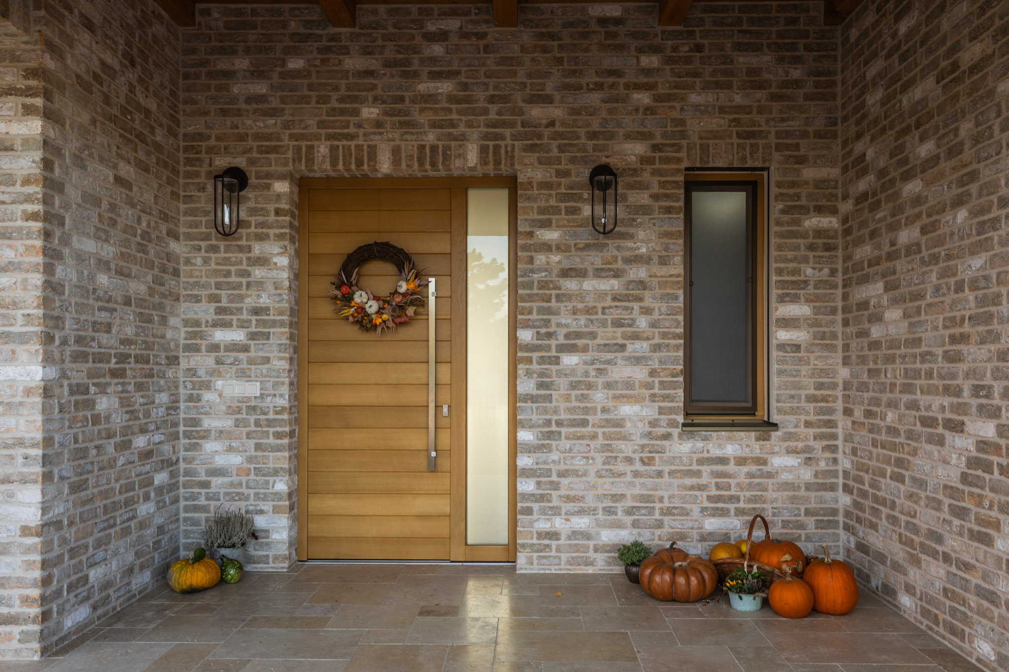 Tehlový obklad Toscane antiek na fasáde rodinného domu od Rustique.sk