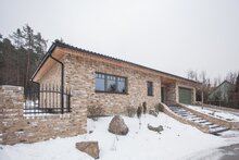Tehlový obklad Zandlicht na fasáde rodinného domu od Rustique.sk