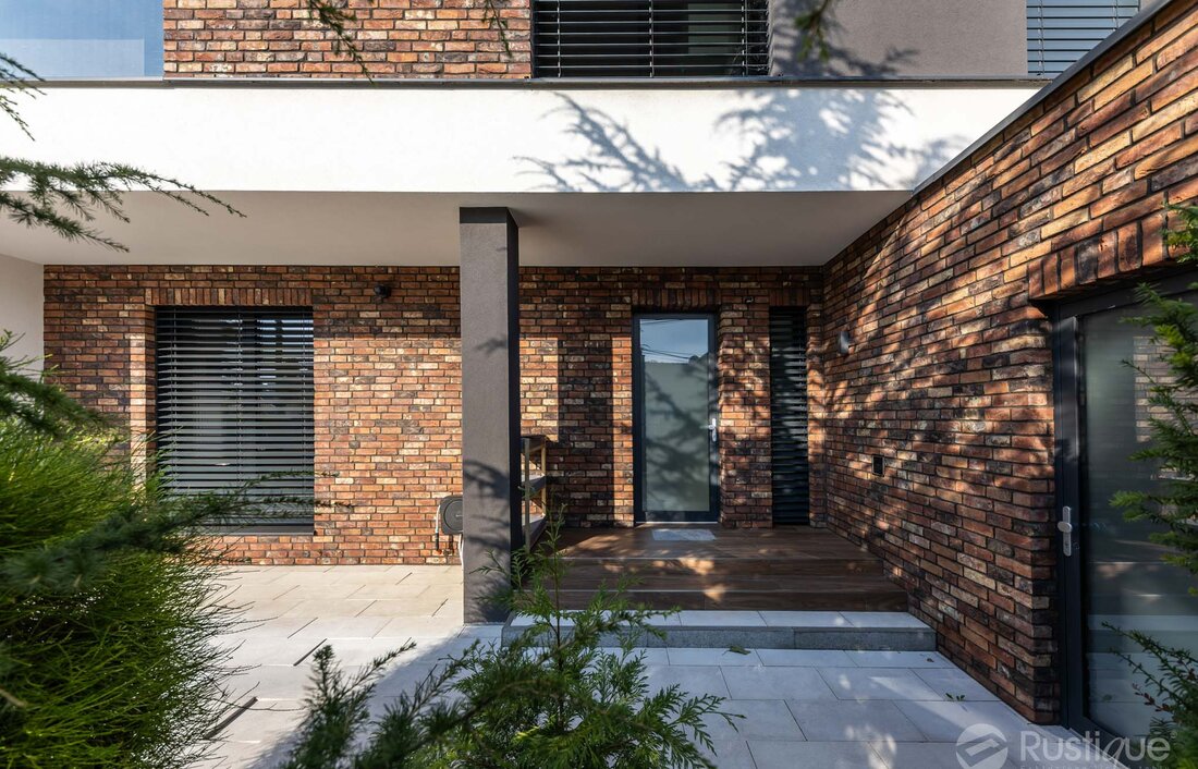 Tehlový obklad Castello na fasáde rodinného domu