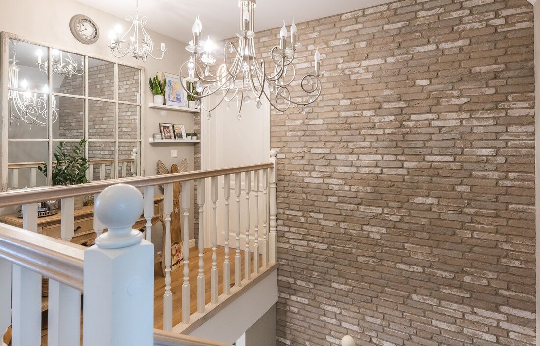 tehlovy obklad london light na schodisko
