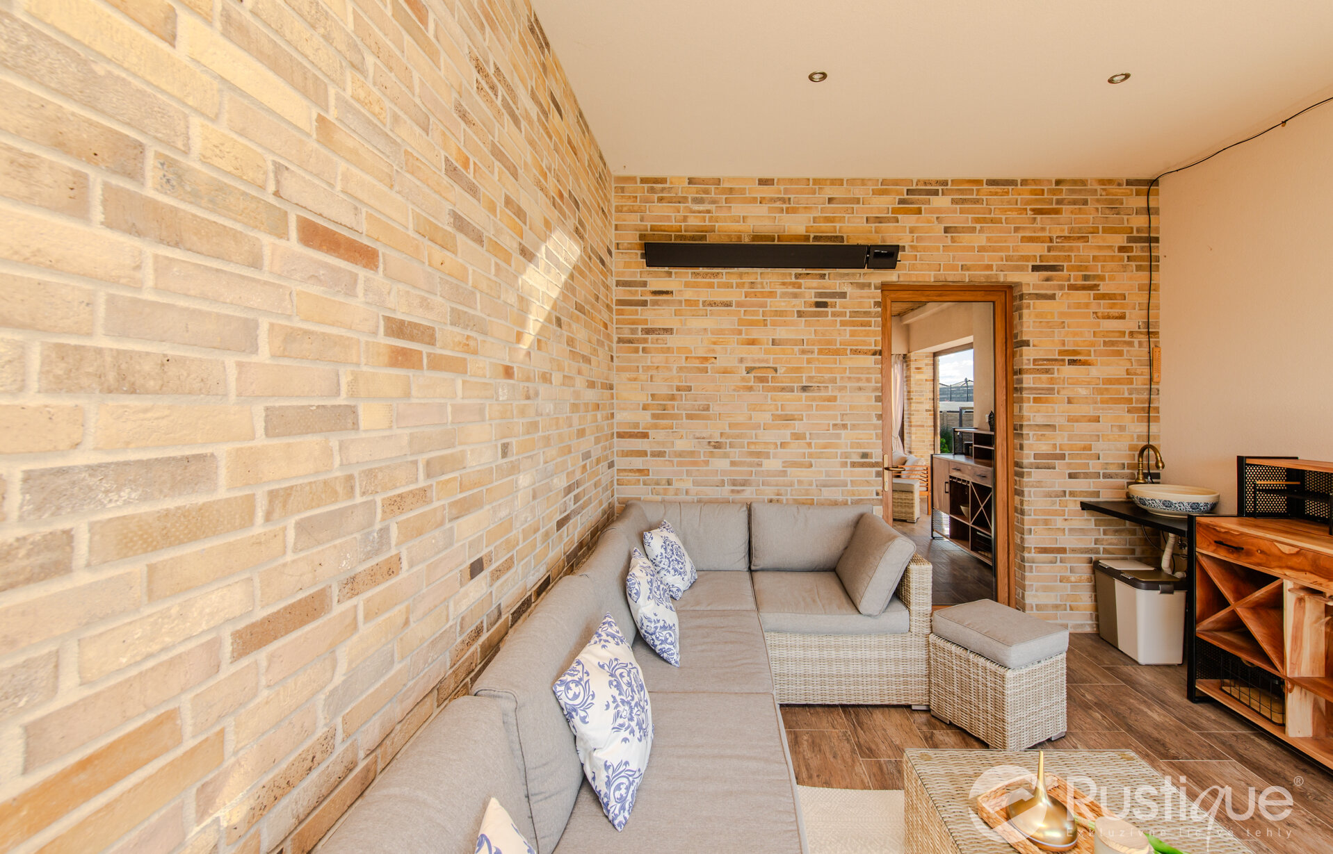 Tehlový obklad Economy na fasáde rodinného domu od Rustique.sk