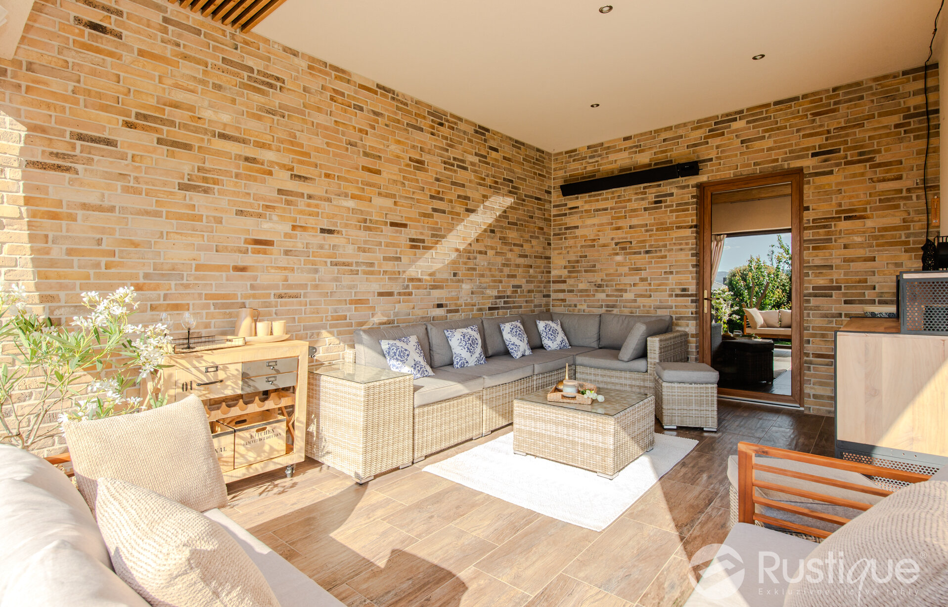 Tehlový obklad Economy na fasáde rodinného domu od Rustique.sk