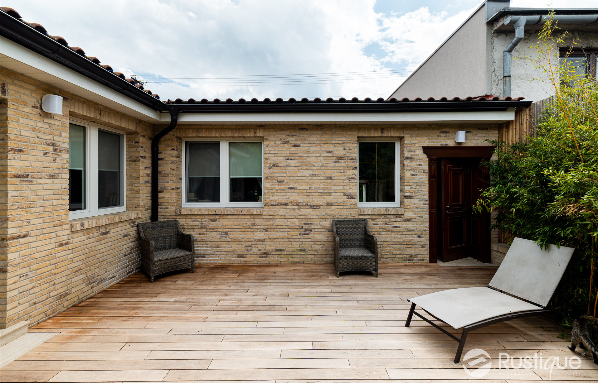 Tehlový obklad Geel Bruin na fasáde rodinného domu