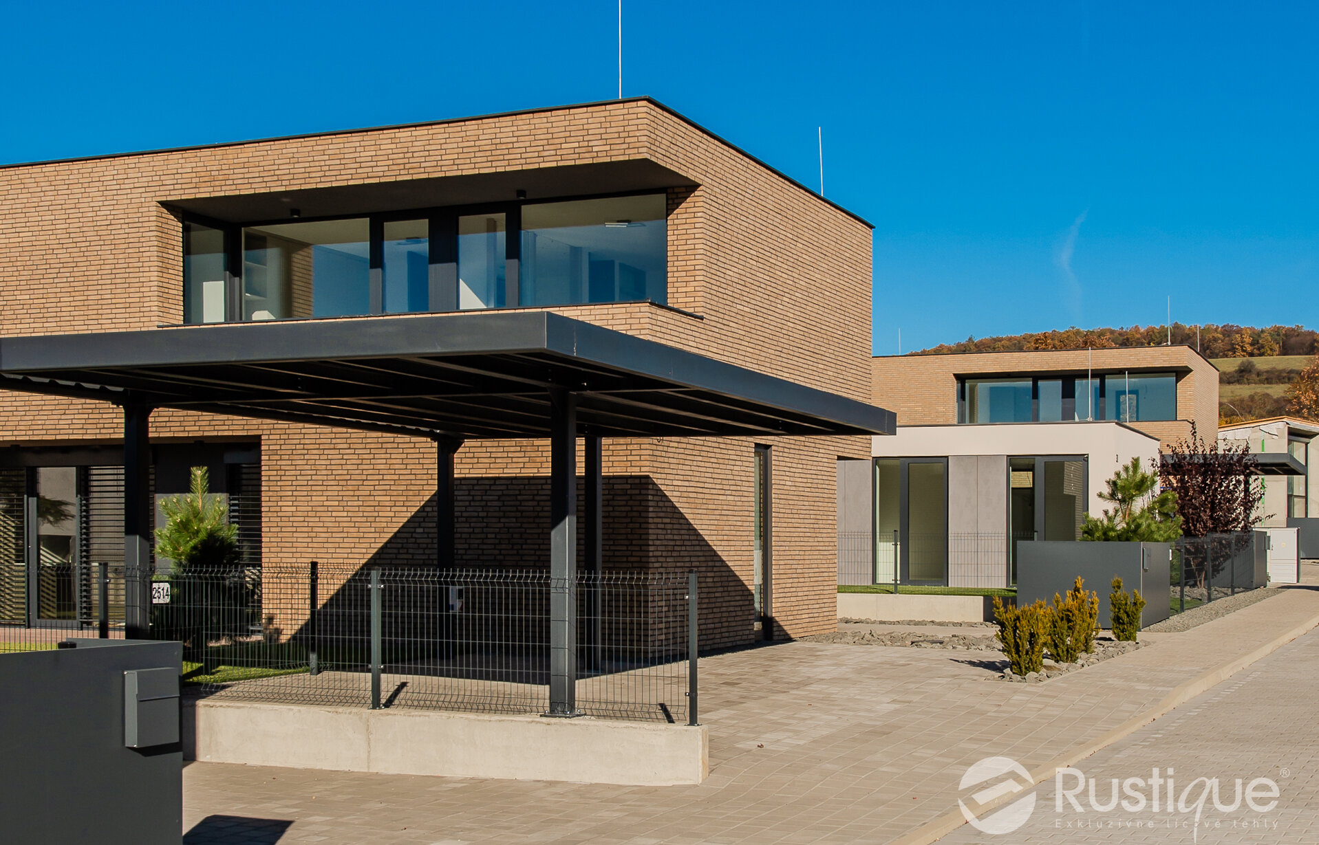 Tehlový obklad Grisa Smook na fasáde rodinného domu