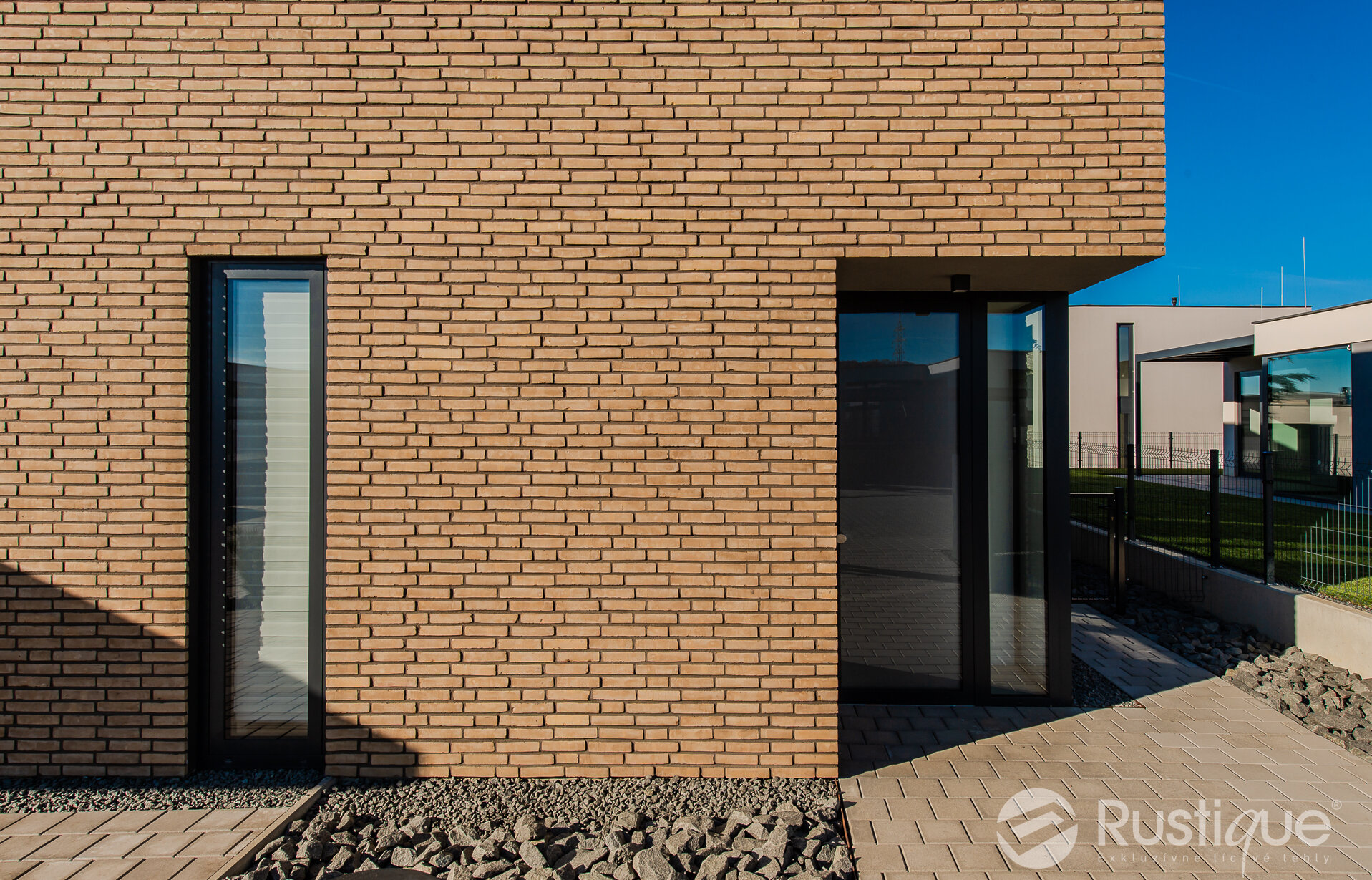 Tehlový obklad Grisa Smook na fasáde rodinného domu