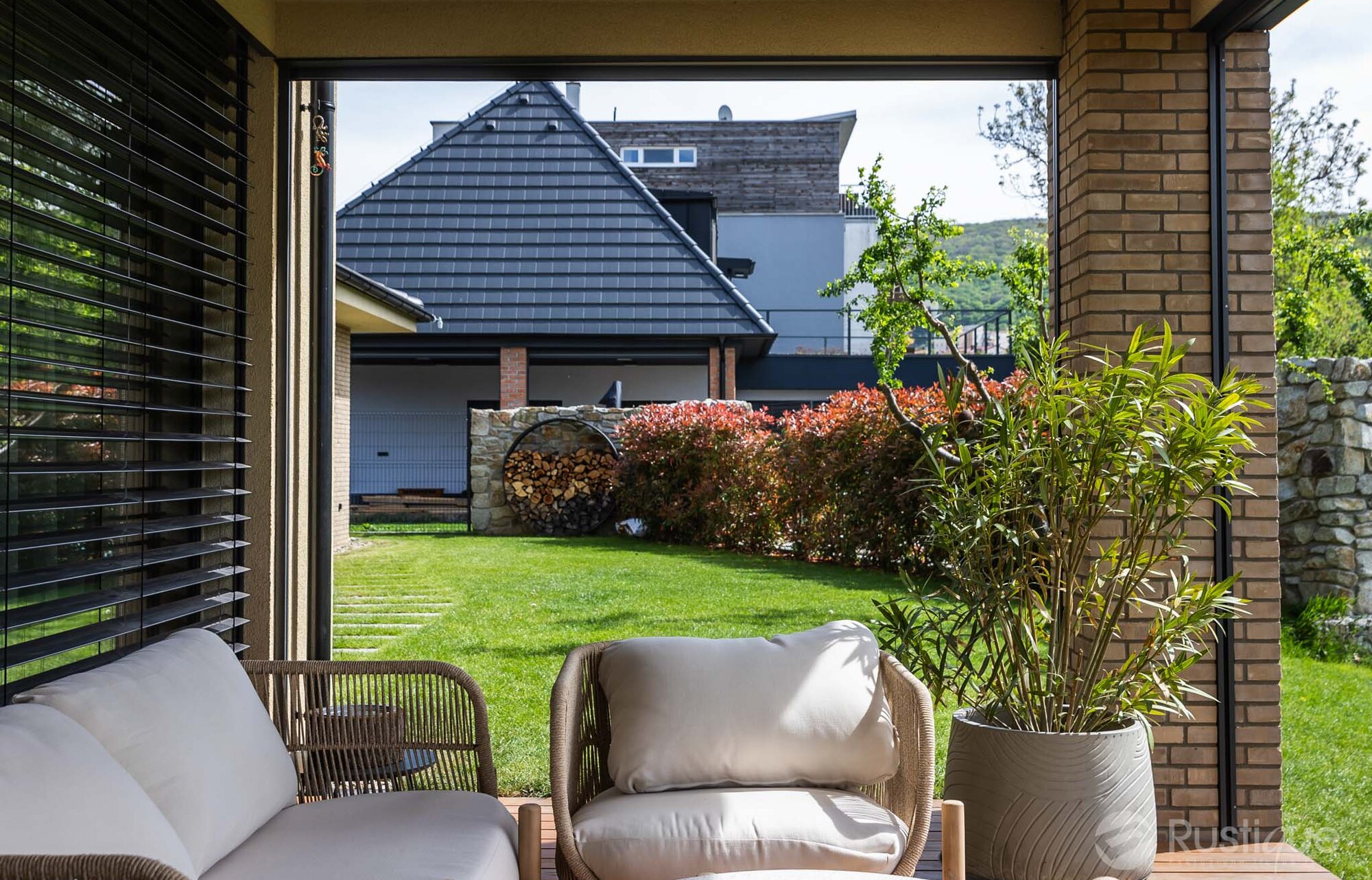 Tehlový obklad Grisea Smook na fasáde rodinného domu