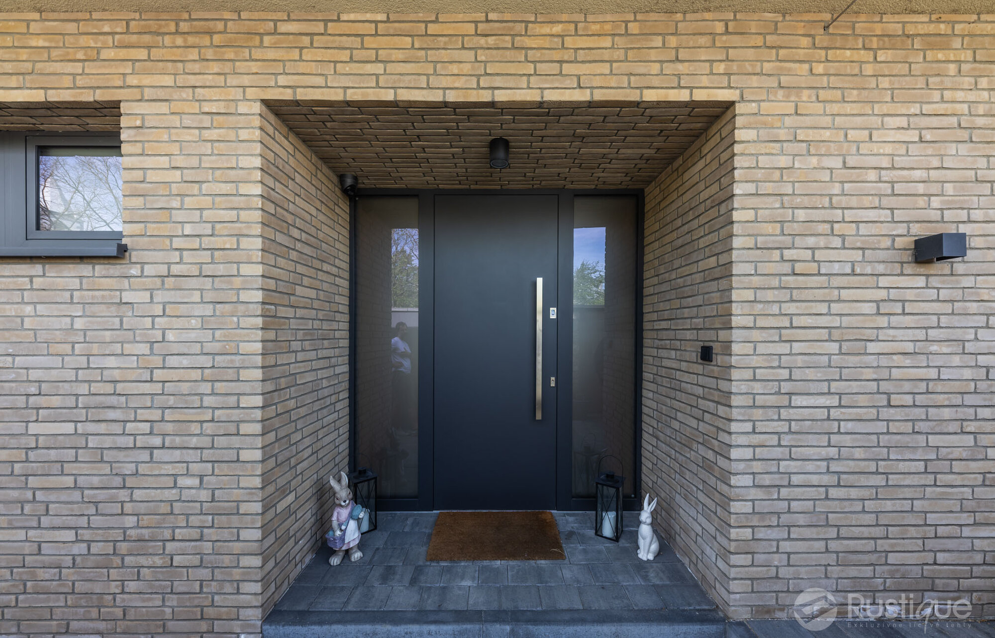 Tehlový obklad Grisea Smook na fasáde rodinného domu