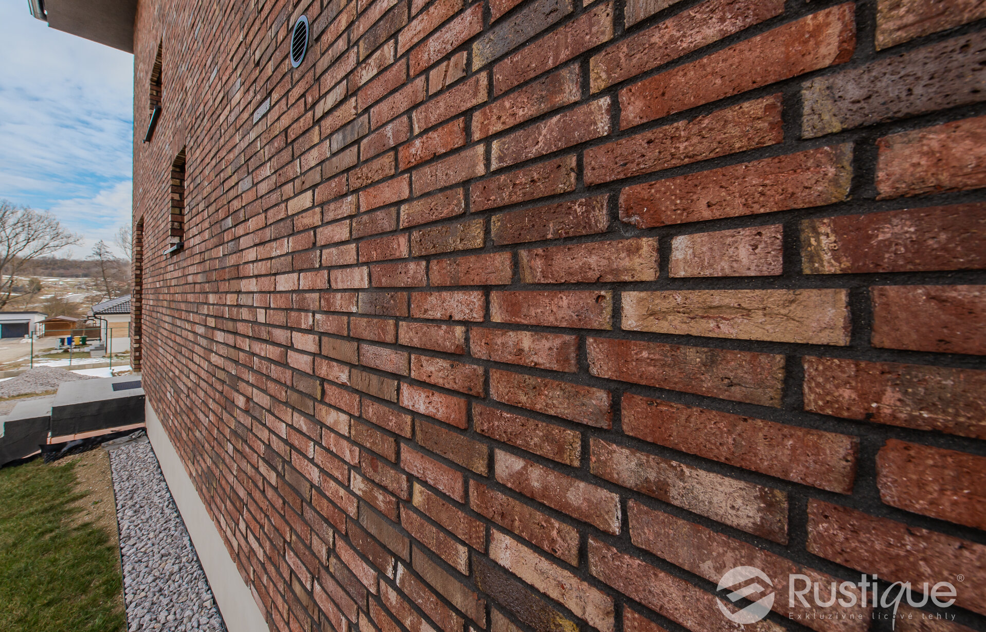 Tehlový obklad Hermitage Antiek Economy na fasáde rodinného domu od Rustique.sk