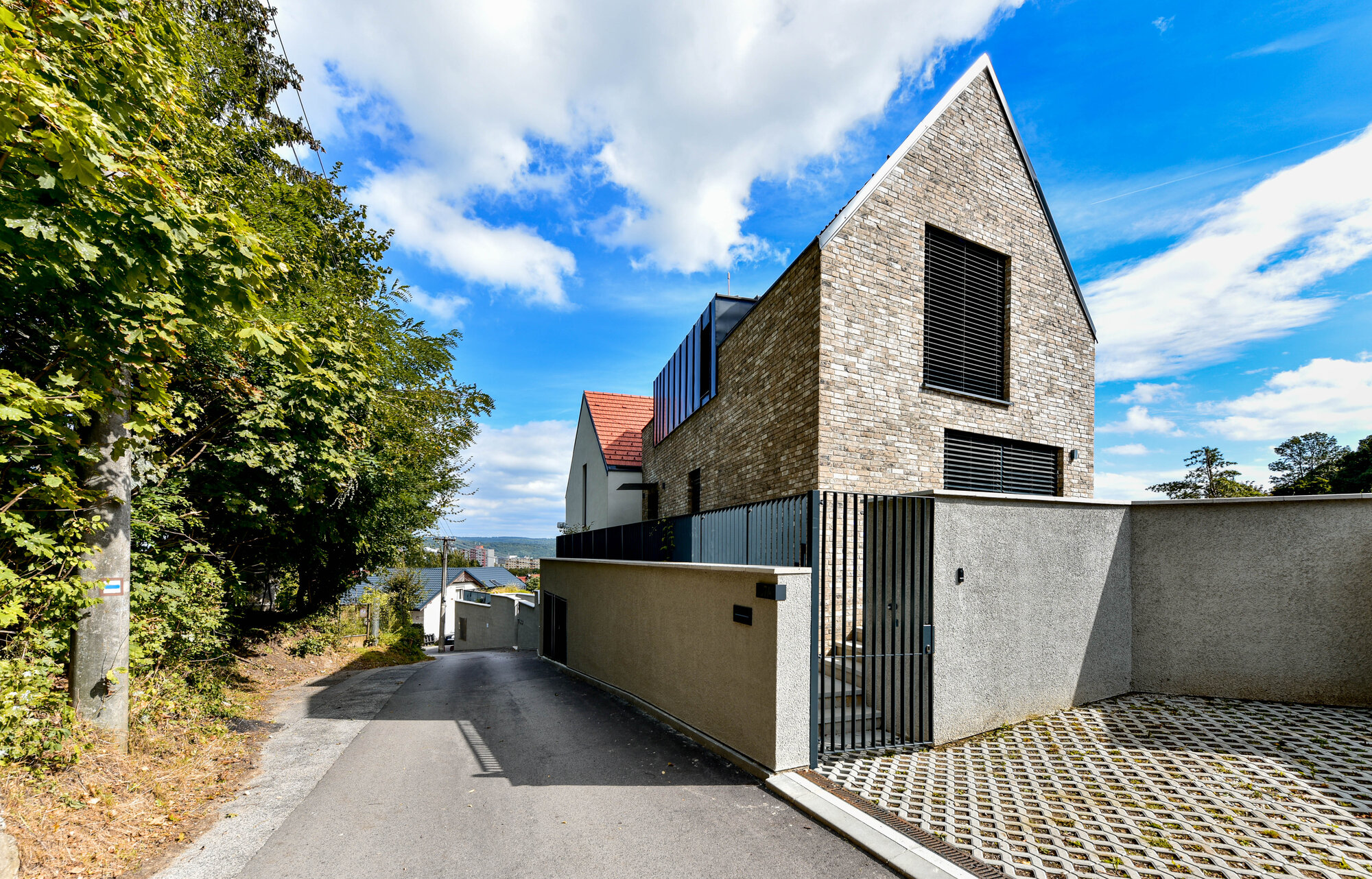 Hubertus tehlový obklad na fasáde rodinného domu