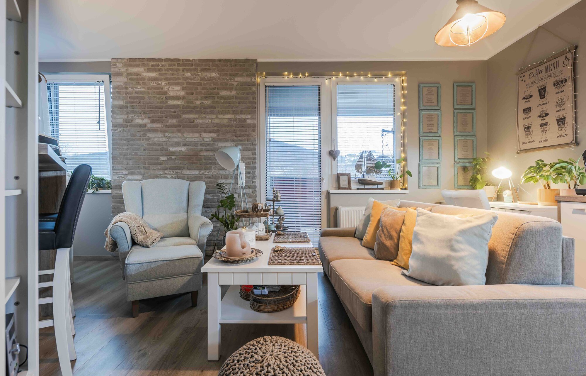 Tehlový obklad London Light v interiéri od Rustique.sk