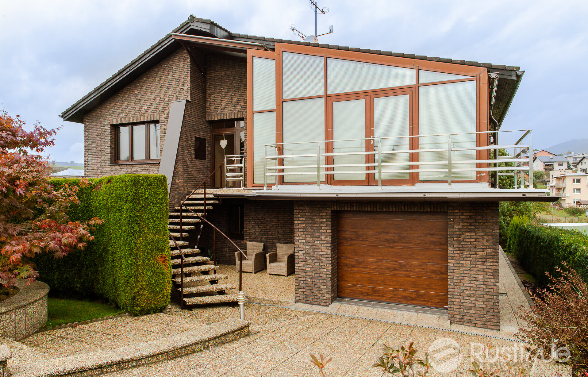 Tehlový obklad Oud Eik na fasáde rodinného domu