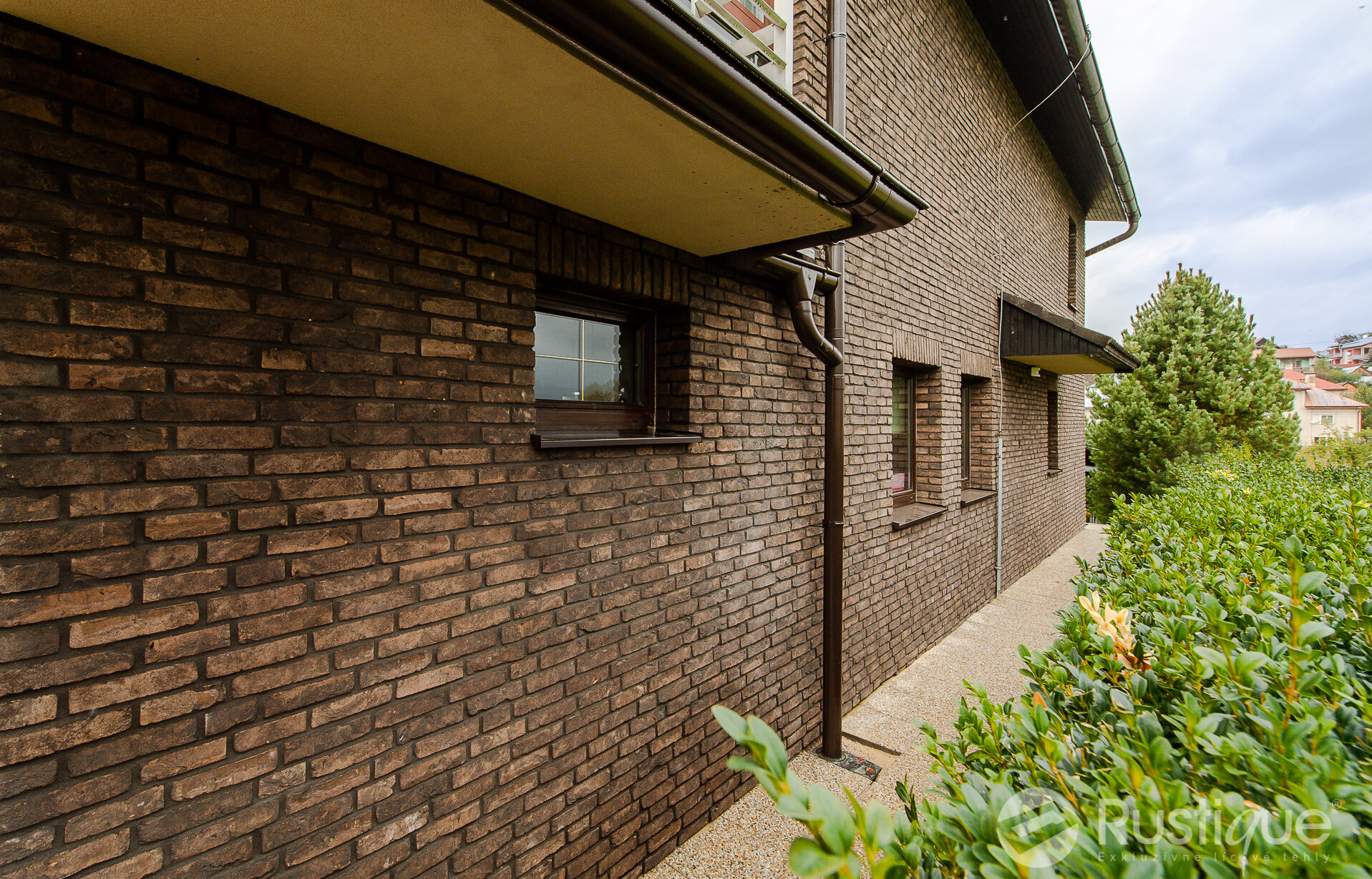 Tehlový obklad Oud Eik na fasáde rodinného domu