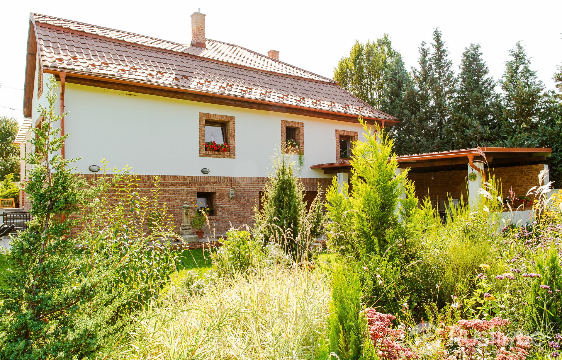 Terra cotta tehlový obklad na fasáde rodinného domu