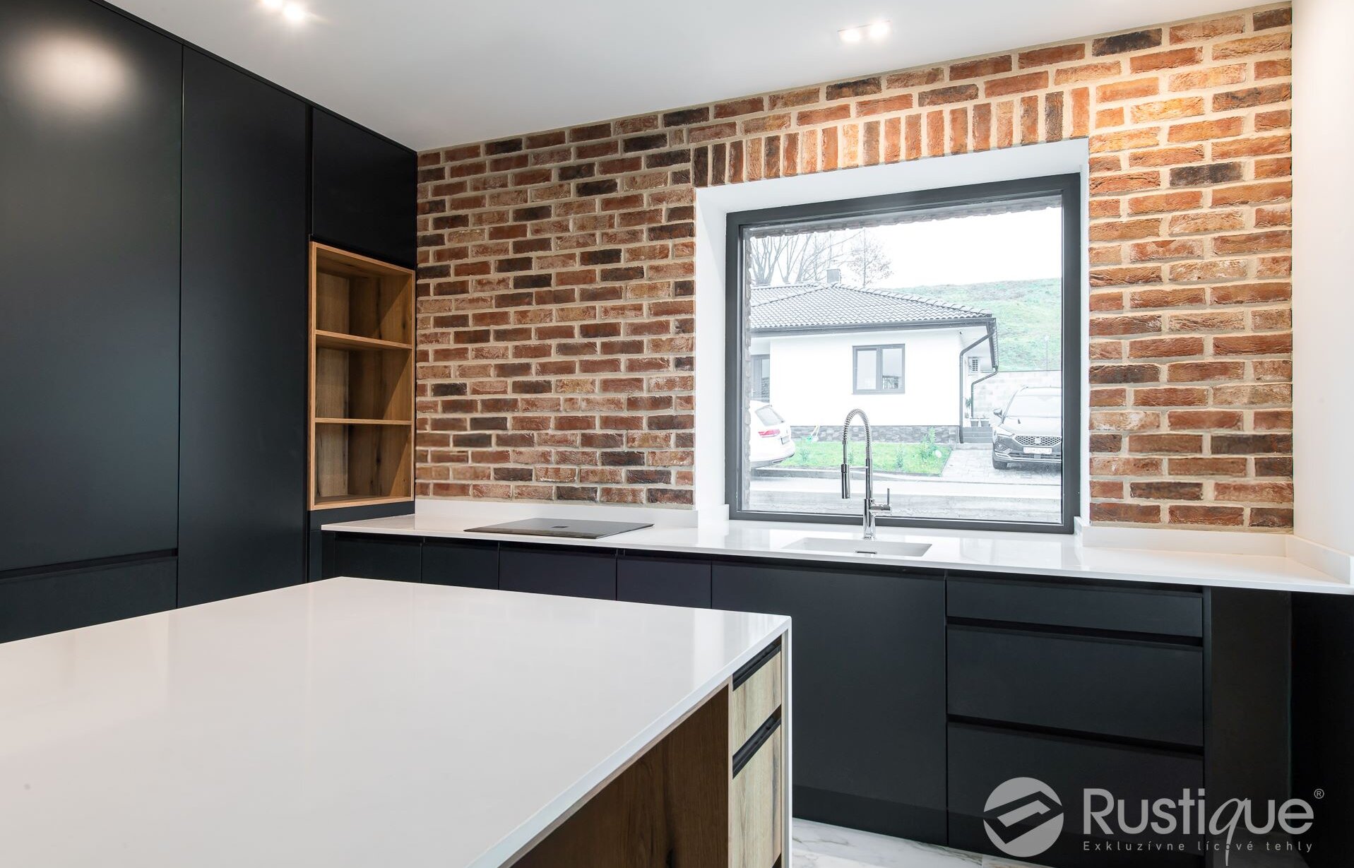 Tehlový obklad Kastiel Antiek v interiéri