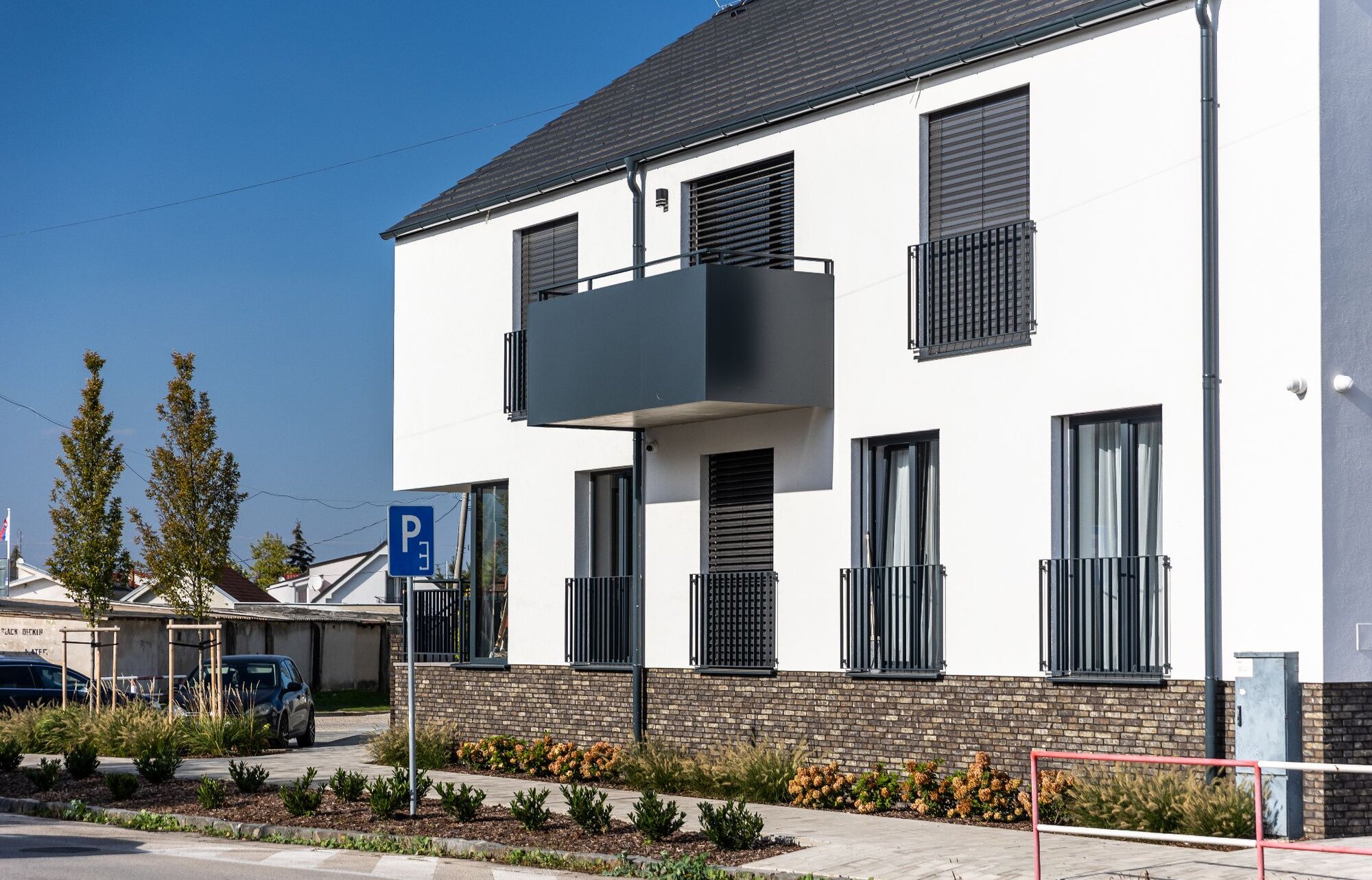 Nevado Rood tehlový obklad na fasáde