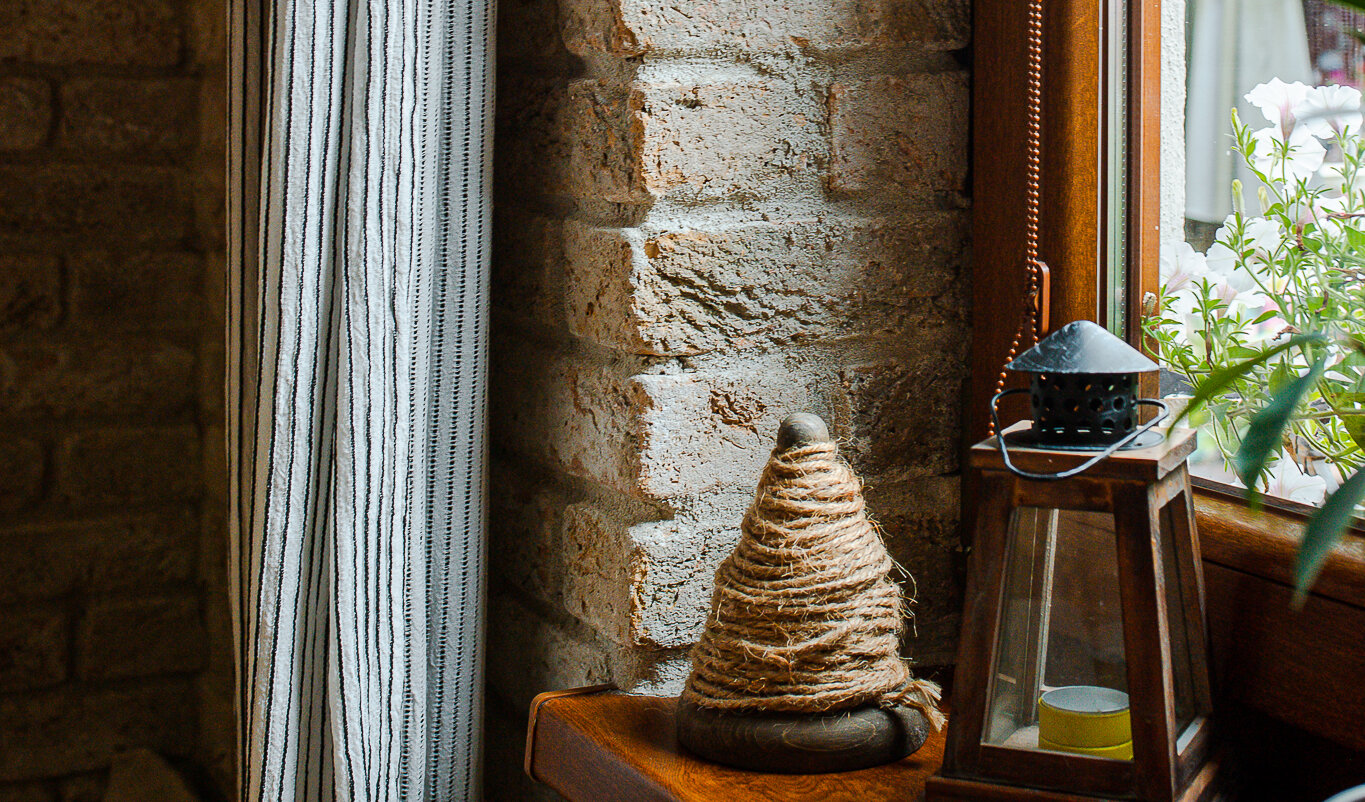 tehlový obklad toscane antiek v jedálni