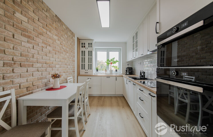 Tehlový obklad Antica beige a Washington v interiéri od Rustique.sk