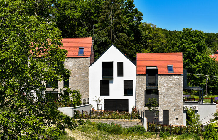 Hubertus tehlový obklad na fasáde rodinného domu