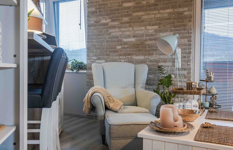 Tehlový obklad London Light v interiéri od Rustique.sk