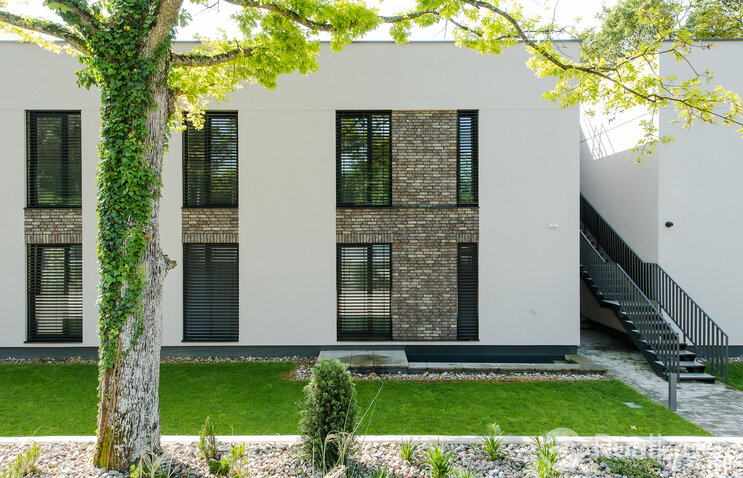 Tehlový obklad Nevado Orange na fasáde rodinného domu