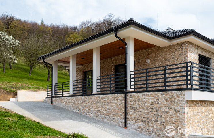 Tehlový obklad Vuurwit na fasáde rodinného domu