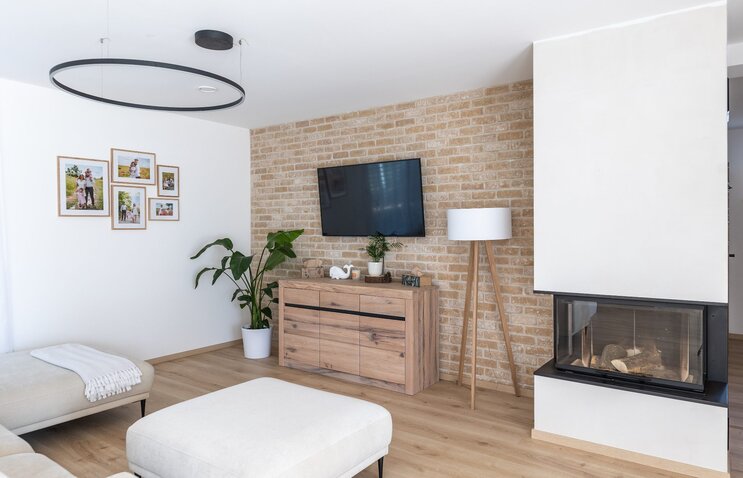 Tehlový obklad Washington v interiéri