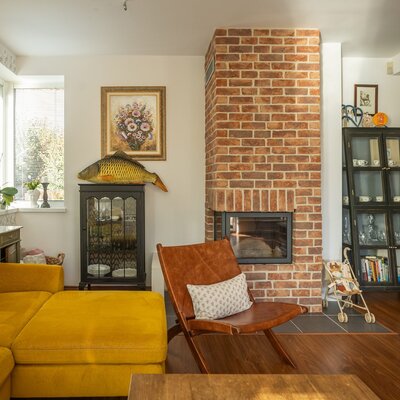 Tehlový obklad Terra cotta v interiéri