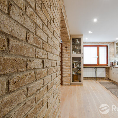 Tehlový obklad Antica beige v kuchyni