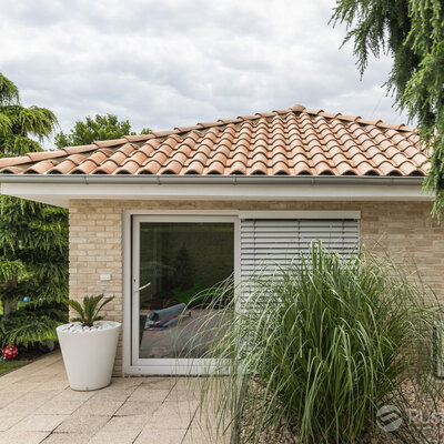 Tehlový obklad Antica Beige ne fasáde rodinného domu od Rustique.sk