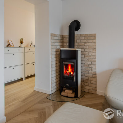 Tehlový obklad Antica beige a Washington v interiéri od Rustique.sk