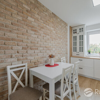 Tehlový obklad Antica beige a Washington v interiéri od Rustique.sk