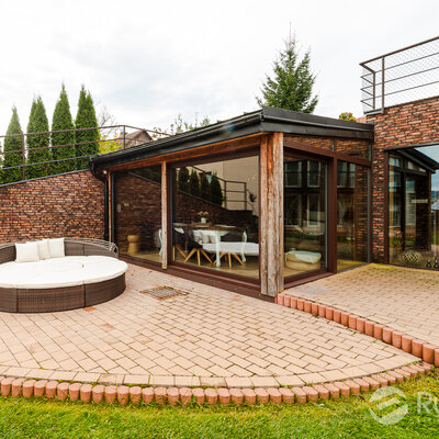 Tehlový obklad Autumn na fasáde rodinného domu