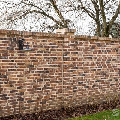 Tehlový obklad Castello na plote rodinného domu