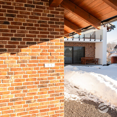 Tehlový obklad Castello na fasáde rodinného domu od Rustique.sk