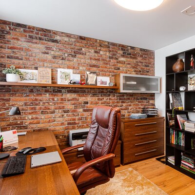 Tehlový obklad Castello v kancelárii