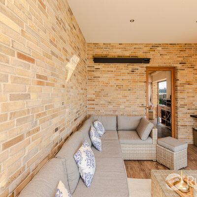 Tehlový obklad Economy na fasáde rodinného domu od Rustique.sk