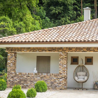 Tehlový obklad Emirat na fasáde rodinného domu