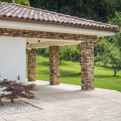 Tehlový obklad Emirat na fasáde rodinného domu