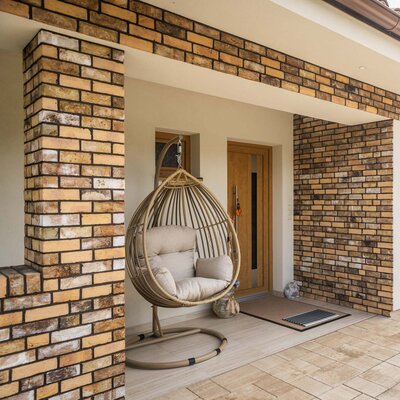 Tehlový obklad Emirat na fasáde rodinného domu