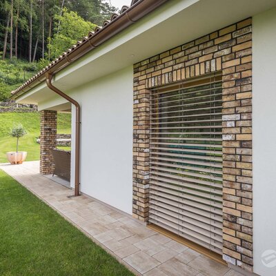 Tehlový obklad Emirat na fasáde rodinného domu