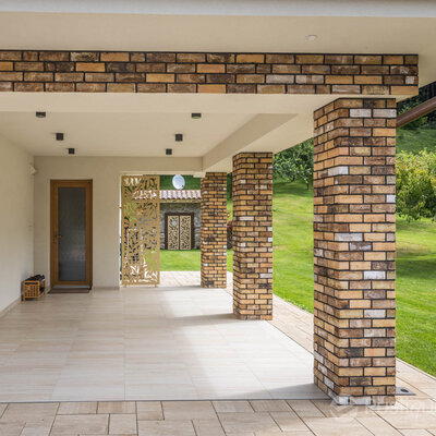 Tehlový obklad Emirat na fasáde rodinného domu