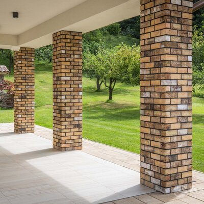 Tehlový obklad Emirat na fasáde rodinného domu