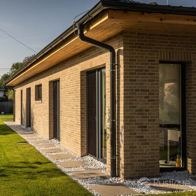 Tehlový obklad Grisea Smook na fasáde rodinného domu