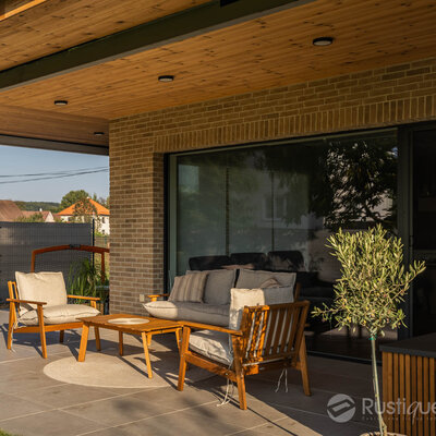 Tehlový obklad Grisea Smook na fasáde rodinného domu